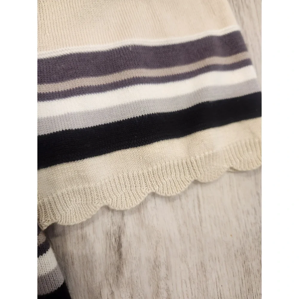 Isaac Mizrahi Cream Tan Nuetral Button Fron Cardigan Sweater Size Medium NWOT